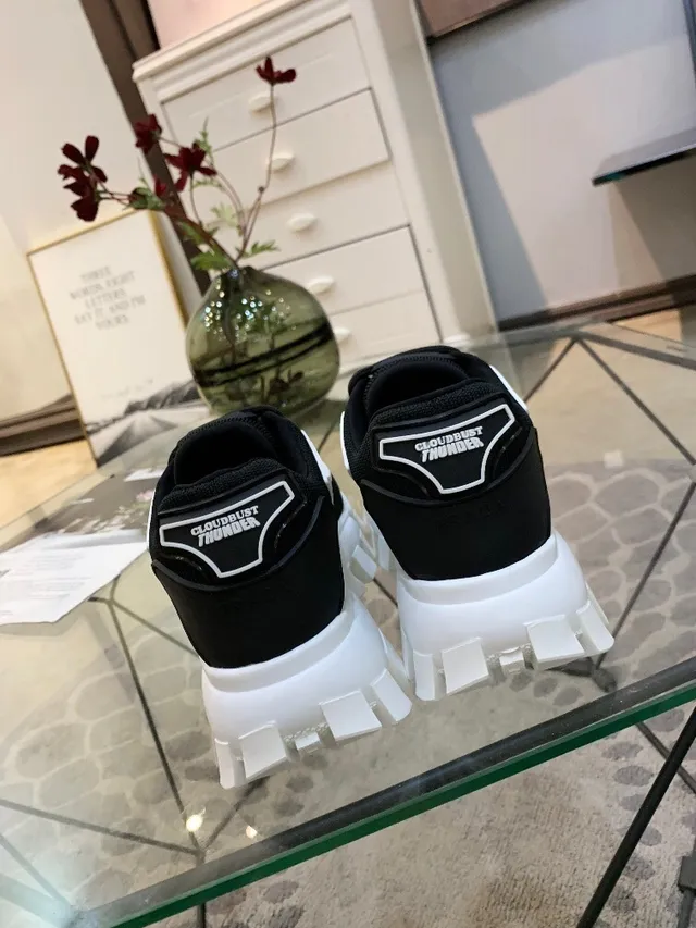 Prada Cloudbust Black and White Chunky Sneakers 4