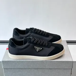 Prada Cloudbust Preto Bege Baixo Material Misto Superior Sneakers lifestyle