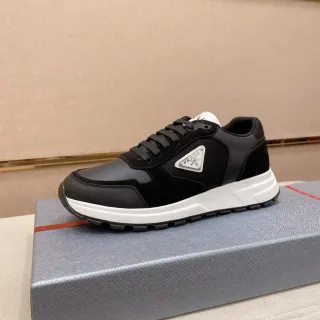Prada Cloudbust Black Leather and Suede Lifestyle Sneakers