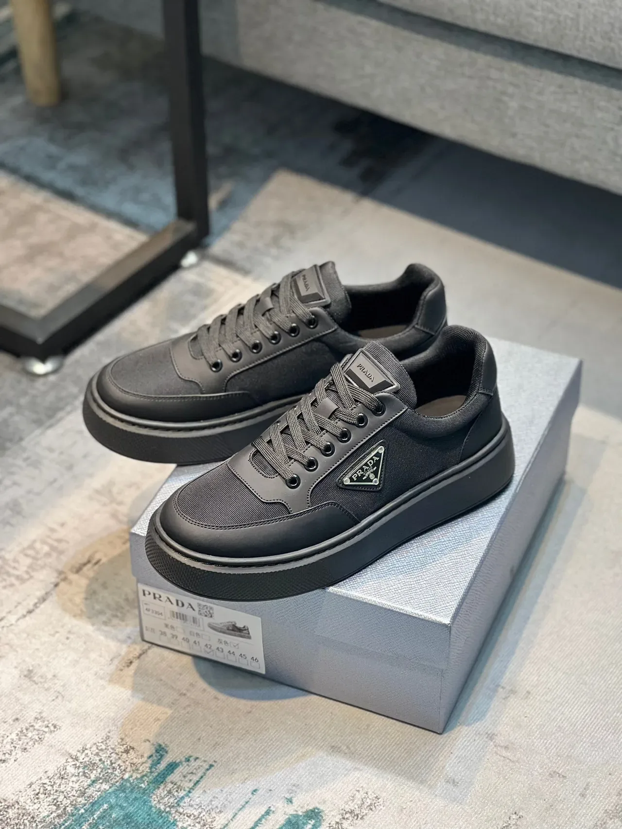Prada Cloudbust Black Platform Lifestyle Sneakers 7