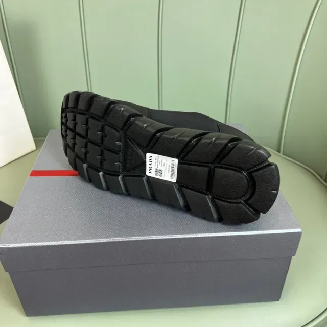 Prada Cloudbust Monochrome Black Lifestyle Sneakers 2