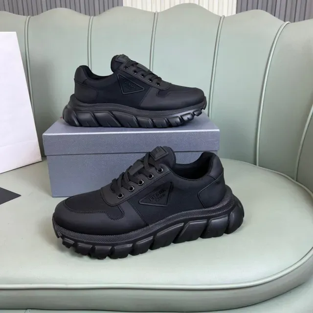 Prada Cloudbust Monochrome Black Lifestyle Sneakers 6