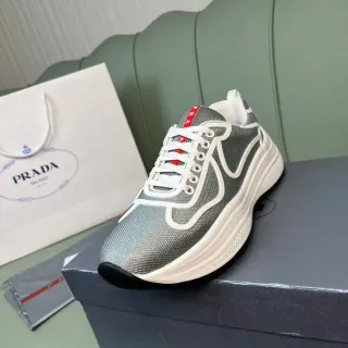 Prada Cloudbust Silver-Gray Mesh 生活方式运动鞋