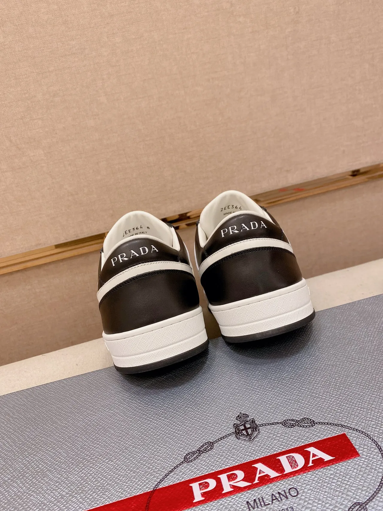 Prada Cloudbust Two-Tone Leather Lifestyle Sneakers 3