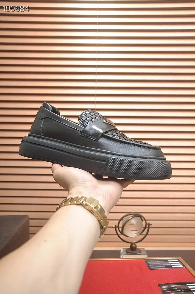 Prada Cloudbust Cuero Trenzado Negro Mocasines 3