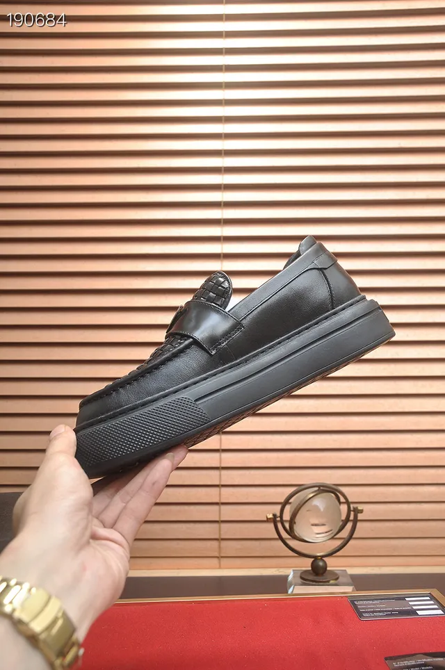 Prada Cloudbust Cuero Trenzado Negro Mocasines 7