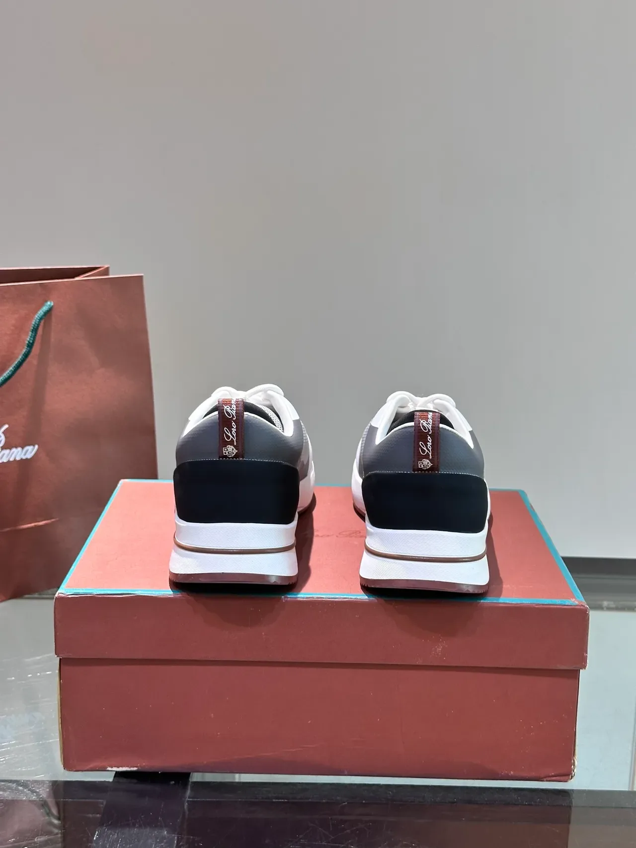Prada White Gray Layered Mesh And Synthetic Overlays Sculpted Midsole Lifestyle Sneakers 2