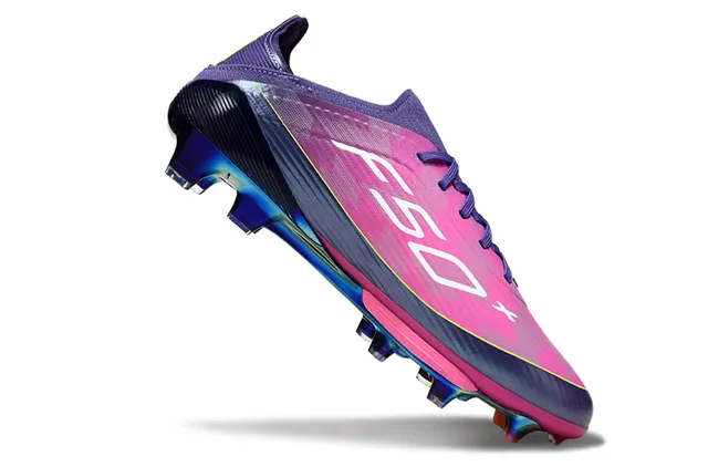 Puma Future Z وردي بنفسجي منخفض القطع طوق مطابق للجوارب أرض صلبة أحذية كرة القدم 10