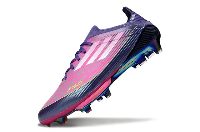 Puma Future Z وردي بنفسجي منخفض القطع طوق مطابق للجوارب أرض صلبة أحذية كرة القدم 11