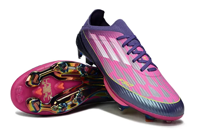 Puma Future Z وردي بنفسجي منخفض القطع طوق مطابق للجوارب أرض صلبة أحذية كرة القدم 12