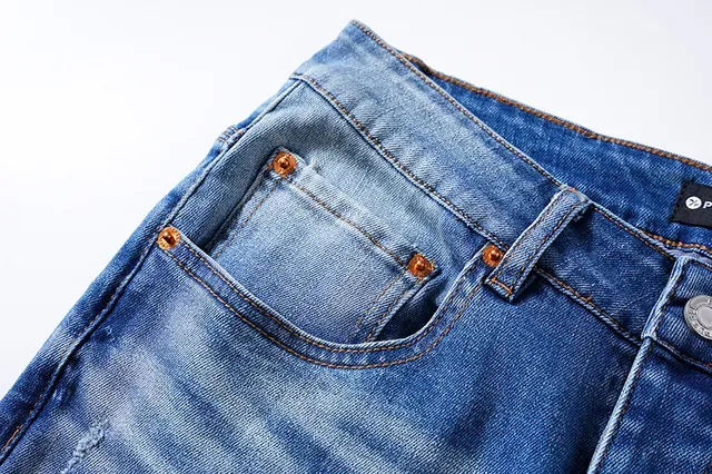 Purple Brand lavado medio desgastados slim-tapered pantalones vaqueros 10