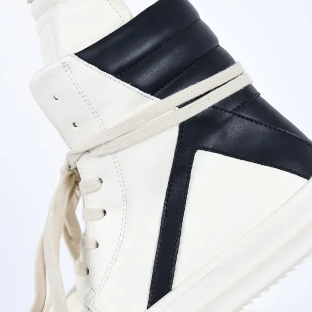 Rick Owens Geobasket Off-White y Black Zapatillas Lifestyle 6