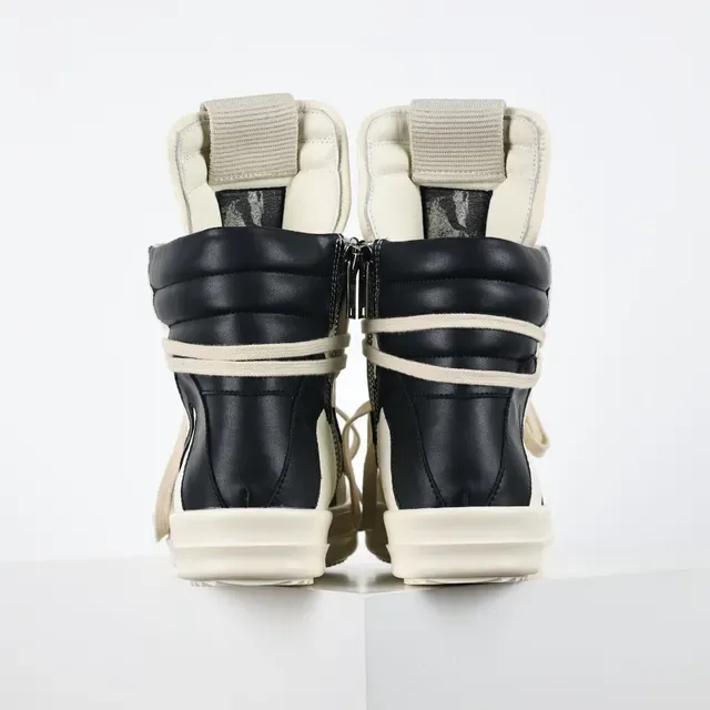 Rick Owens Geobasket Off-White y Black Zapatillas Lifestyle 8