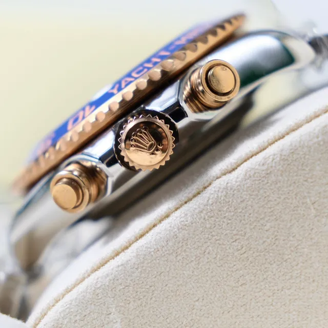 Rolex Yacht-Master II Bisel Azul Duas Cores Relógio Mecânico 7