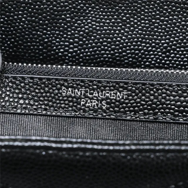 Saint Laurent Beige Gold Quilted Chevron Stitching Envelope Flap Chain Bag 3