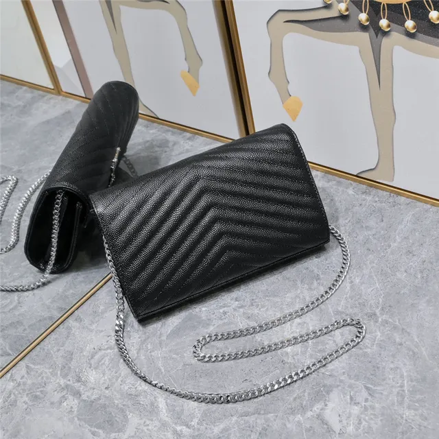 Saint Laurent Beige Gold Quilted Chevron Stitching Envelope Flap Chain Bag 7
