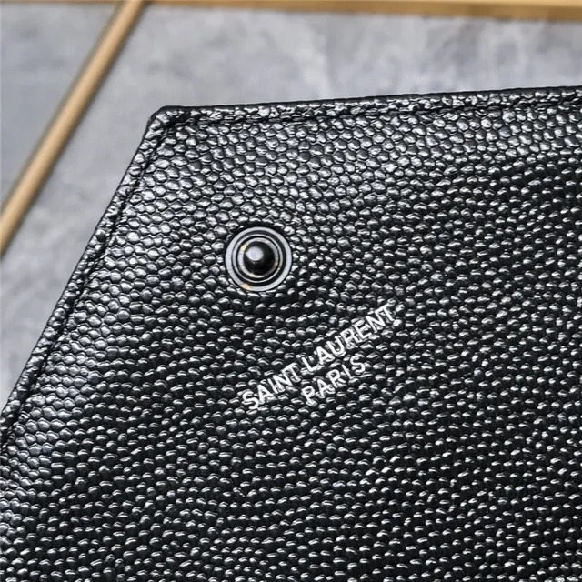 Saint Laurent Beige Gold Quilted Chevron Stitching Envelope Flap Chain Bag 23