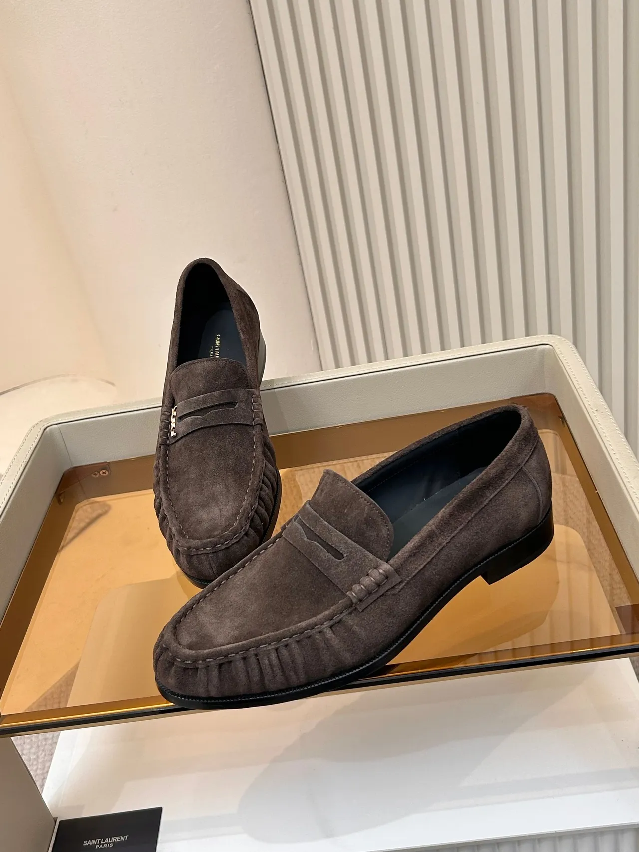 Saint Laurent Classic Loafer Brown Suede Loafers 4