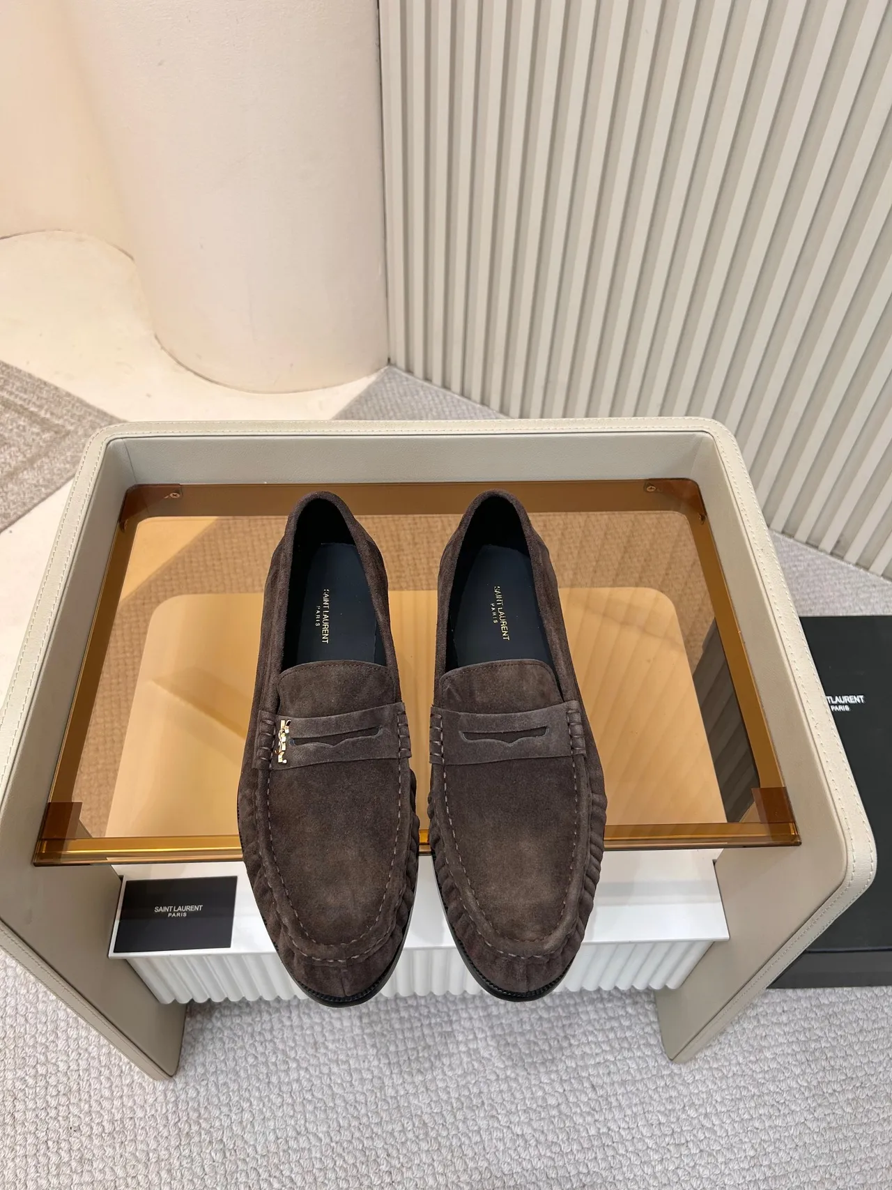 Saint Laurent Classic Loafer Brown Suede Loafers 5