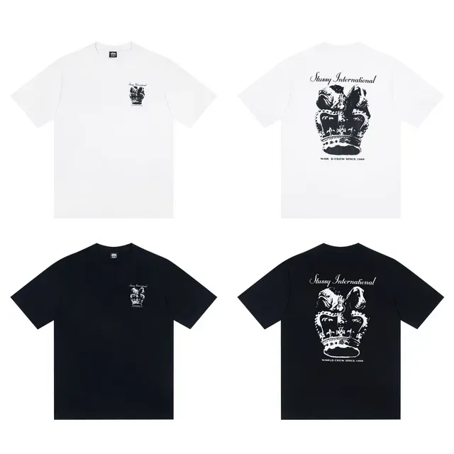 T-shirt graphique Stussy International Crown Dog 2