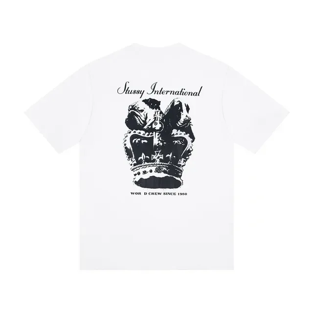 T-shirt graphique Stussy International Crown Dog 3