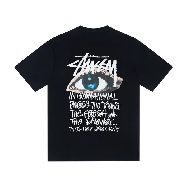 Stussy International Reggae Eye গ্রাফিক টি-শার্ট 4