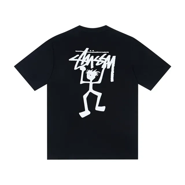Stussy Stock Logo স্টিক ফিগার গ্রাফিক টি-শার্ট 5