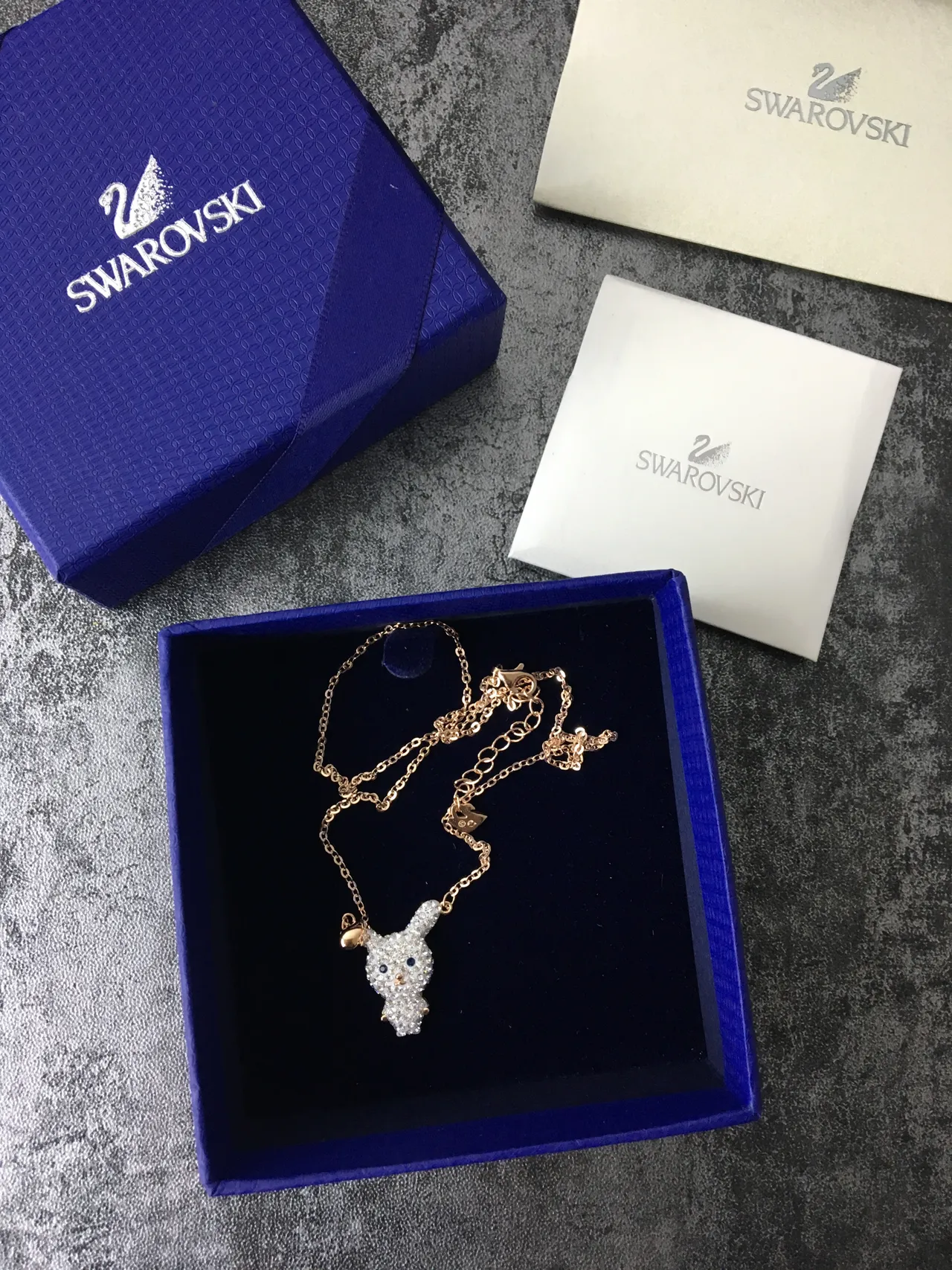 Swarovski Colar com pendentif de animal incrustado em cristais 2