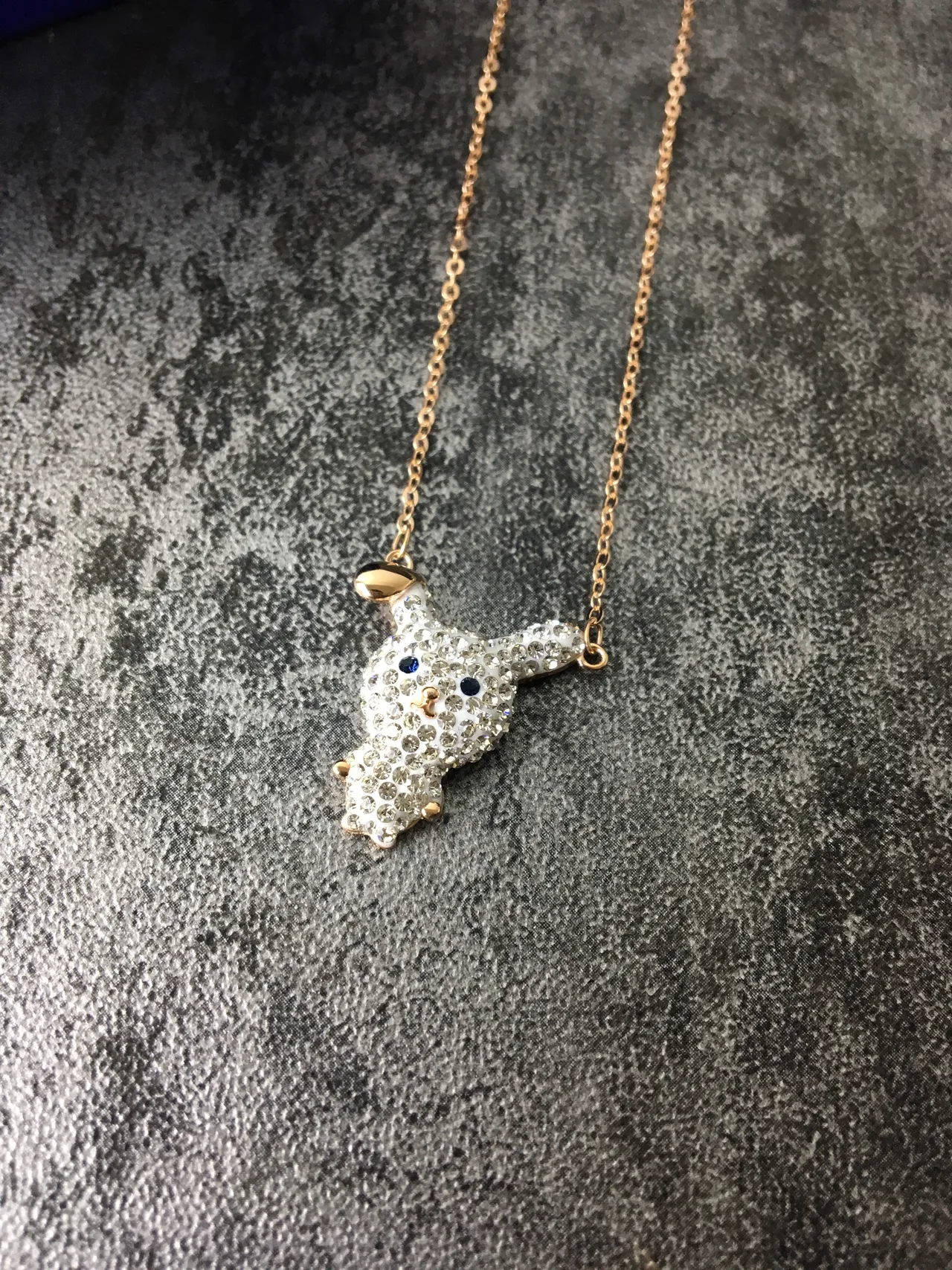 Swarovski Colar com pendentif de animal incrustado em cristais 5