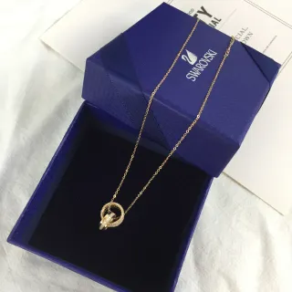 Swarovski Interlocking Ring Pavé Crystal Necklace