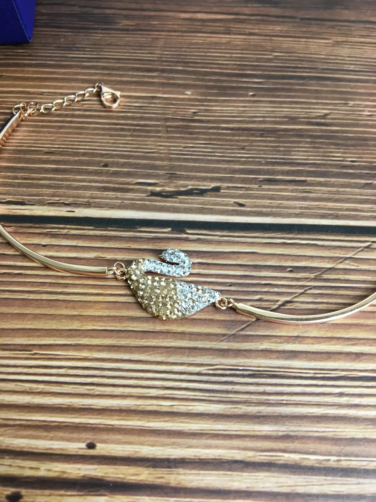 Swarovski مجموعة البجعة المتدرج الكريستال سوار البجعة 5