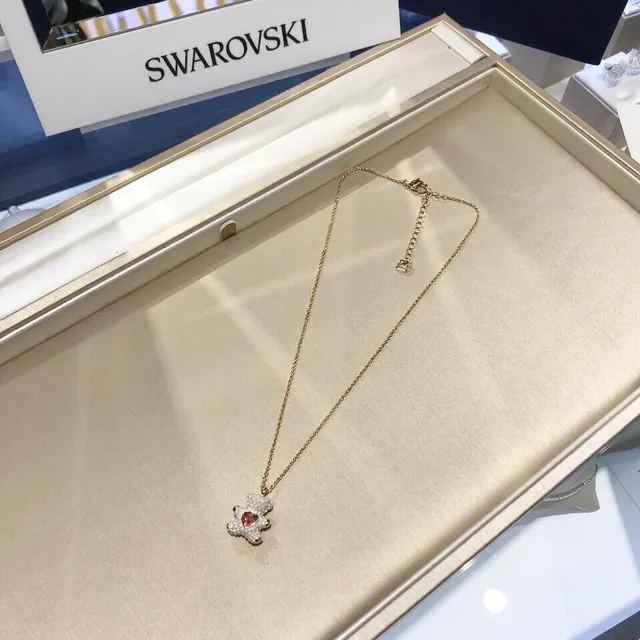 Swarovski Collier Pendentif Ours en Peluche Cristal 4
