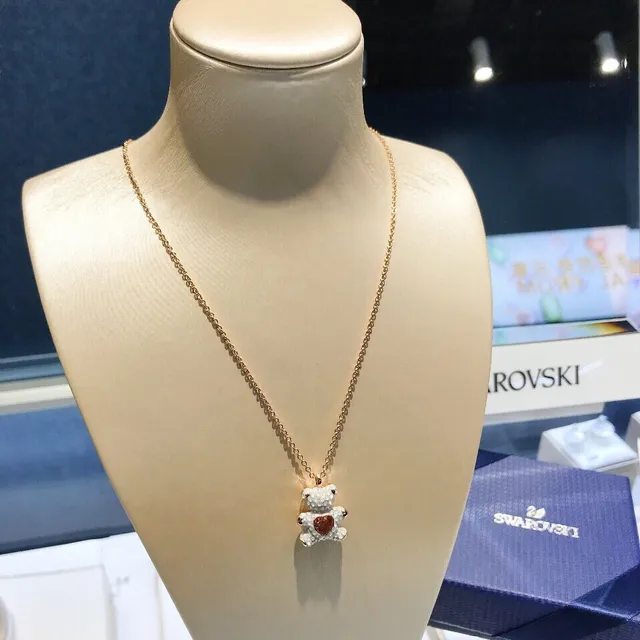 Swarovski Collier Pendentif Ours en Peluche Cristal 5