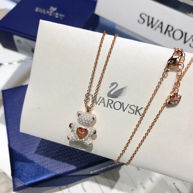 Swarovski Collier Pendentif Ours en Peluche Cristal 8