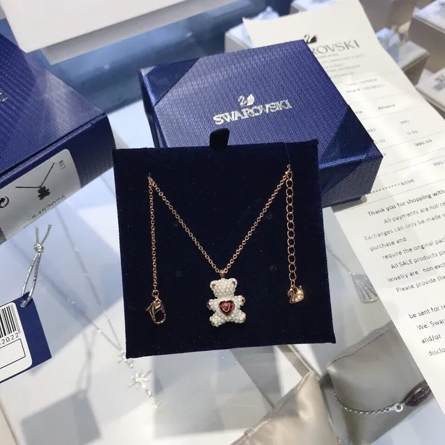 Swarovski Collier Pendentif Ours en Peluche Cristal 9