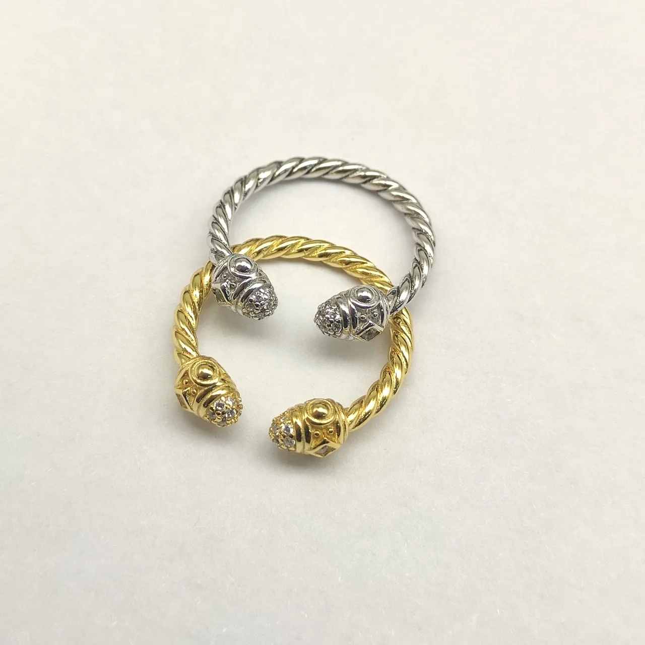 Tiffany & Co. HardWear خاتم مفتوح ماس بعقدة مزدوجة 4