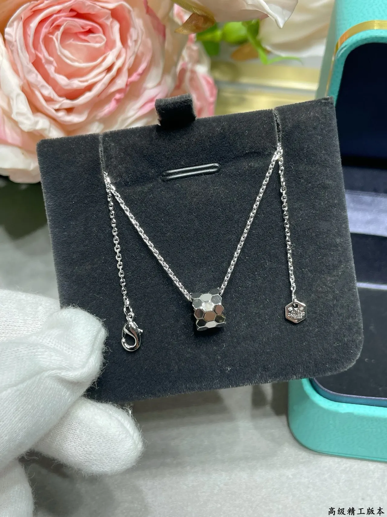 Tiffany & Co. HardWear हनिकॉम्ब ज्यामितिक सोनार हार 2