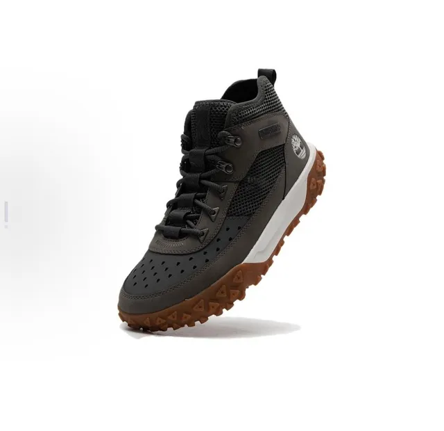 Timberland 灰棕 中帮 网眼和合成面 徒步靴 3