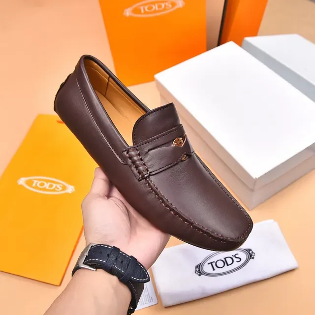Tod's Penny Loafer Cuir Marron Moc-Toe 5