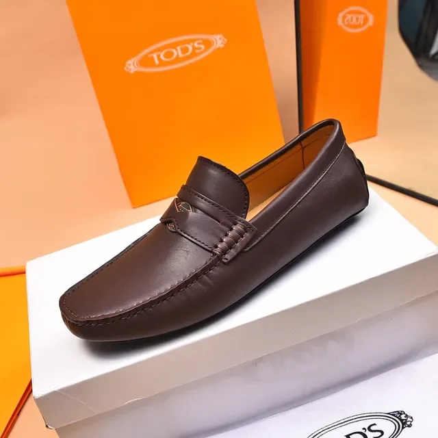 Tod's Penny Loafer Cuir Marron Moc-Toe 6