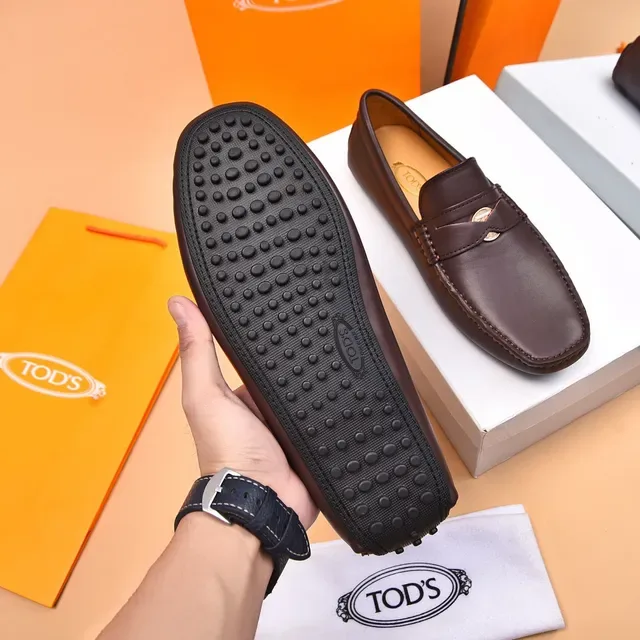 Tod's Penny Loafer Cuir Marron Moc-Toe 7
