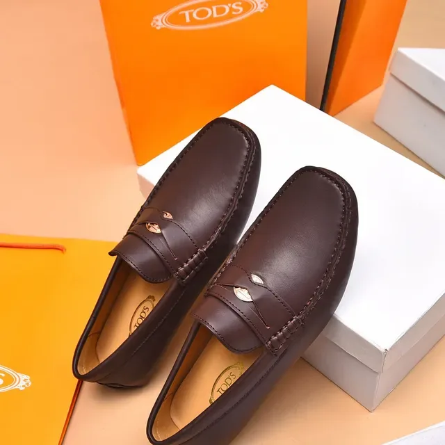 Tod's Penny Loafer Cuir Marron Moc-Toe 8