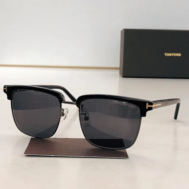 Tom Ford Harper Black and Silver Gradient Sunglasses 9