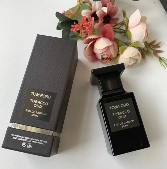 Tom Ford Tobacco Vanille Preto Dourado Brilhante Vidro Placa Etiqueta Perfume 4