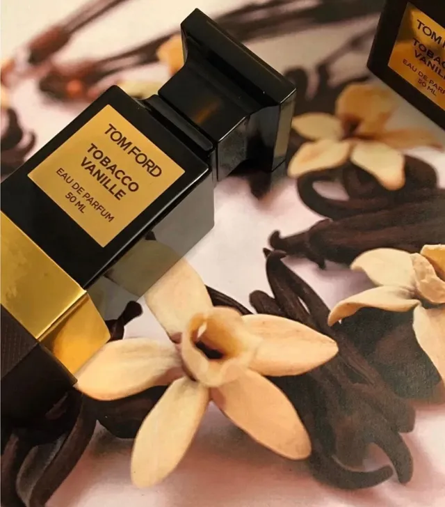 Tom Ford Tobacco Vanille Preto Dourado Brilhante Vidro Placa Etiqueta Perfume 6