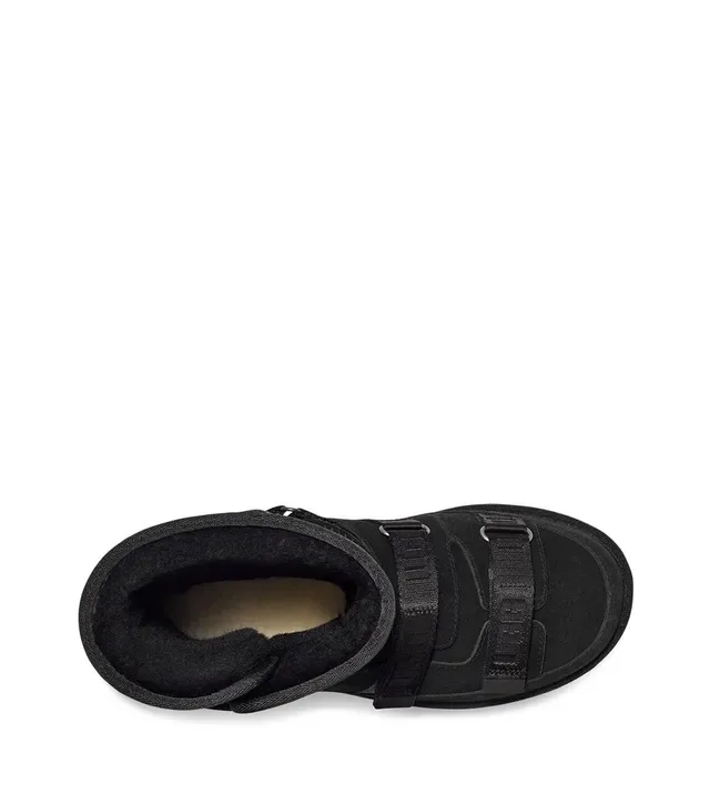 UGG কালো স্ট্র্যাপড সুয়েড স্নো বুট 5