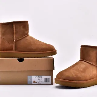 UGG Classic Mini Chestnut Suede Snow Boots