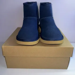 UGG Classic Mini Navy Suede 雪靴