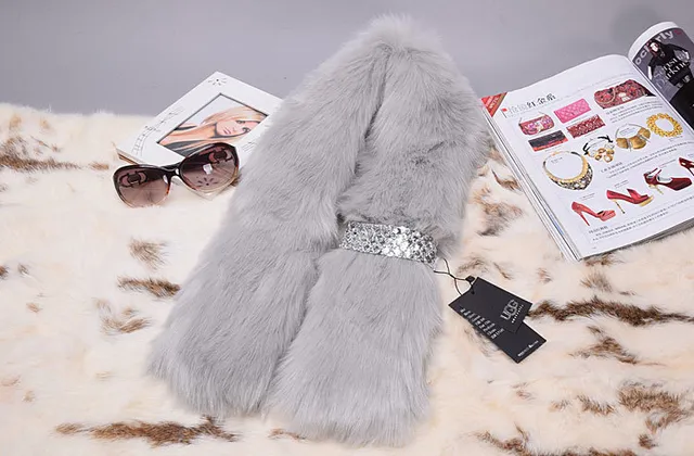 UGG Gray Silver Fluffy Faux Fur Sequin Embellishment Snow Boots 8