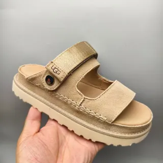 UGG Tasman Beige 双带 平台 休闲凉鞋